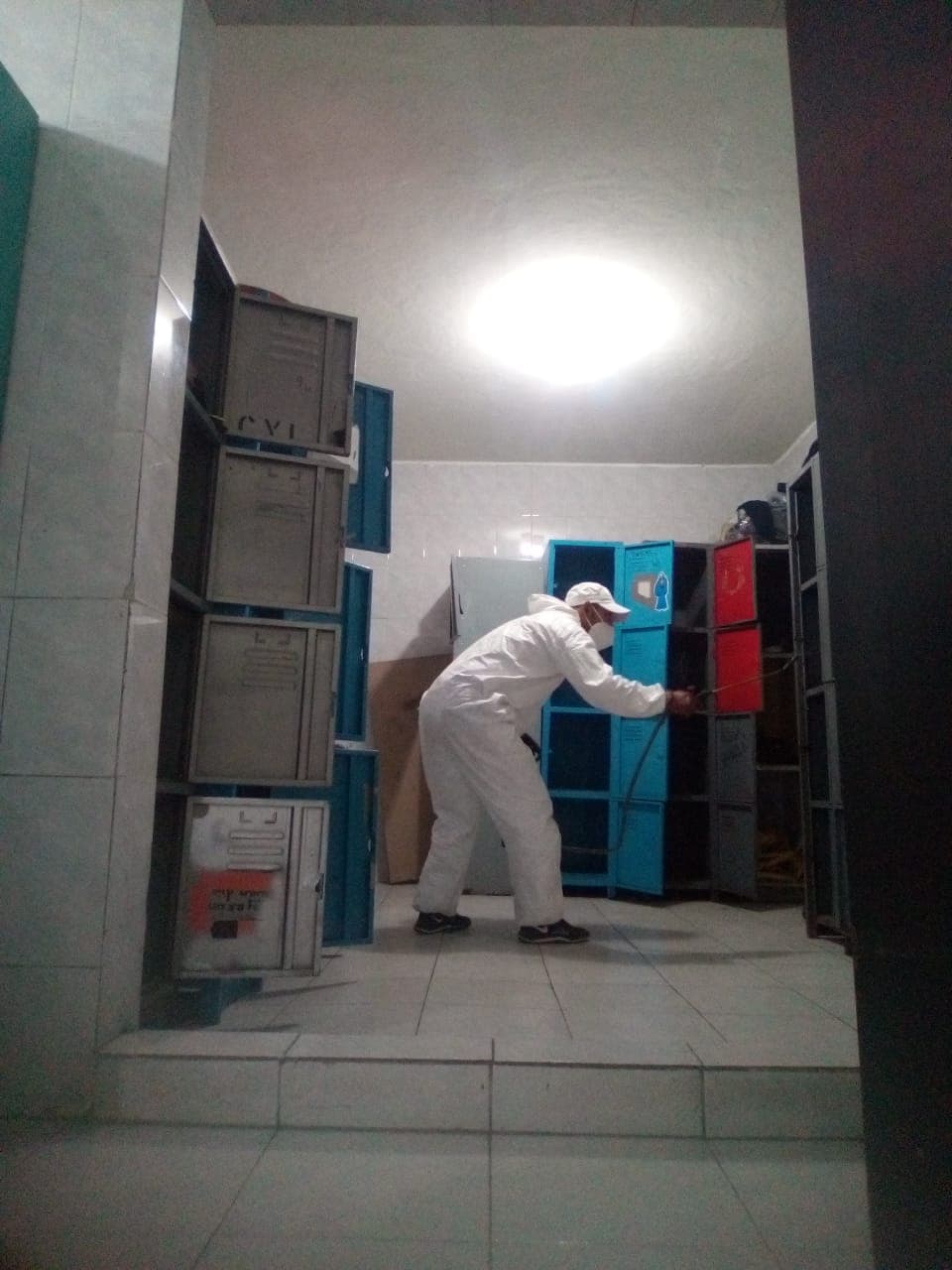 Sanitización de vestidores